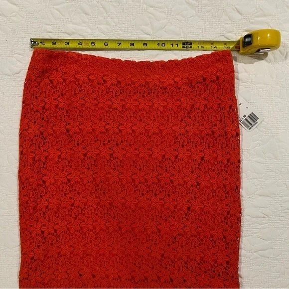 Forever 21 orange crochet mini skirt size large - Picture 2 of 3
